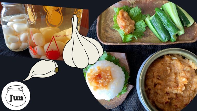 疲労回復やスタミナアップに❗【#にんにく酒＆味噌にんにく】の作り方｜簡単にできる健康食品｜#保存食 ＃にんにく