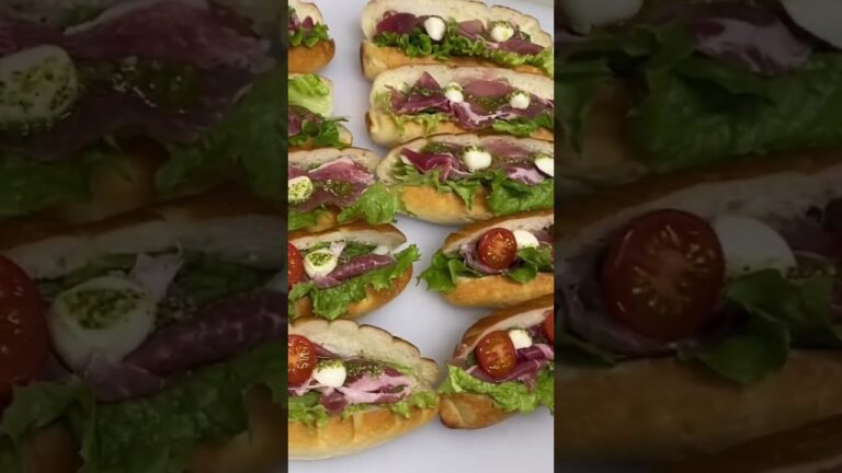 ショパン特製サンドイッチ　たっぷり野菜と生ハム⑤