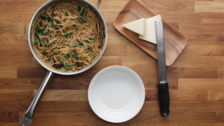 お手軽！なすとベーコンのワンポット和風スパ