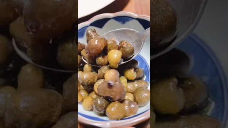 煮て醤油や砂糖で味付けしたムカゴです。この味を知ったらやめられないとまらない。もはやグルメの極みですよ。 #shorts