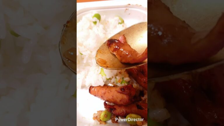 【自炊】焦がしニンニク醤油ウインナーと枝豆ごはん🍚 #sausage #beans