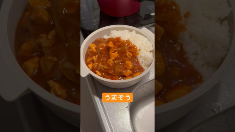 チキンのハヤシライス#夕飯#おいしかった #自炊 #ハヤシライス#鶏むね肉#タンパク質