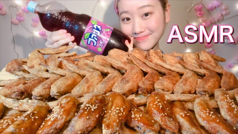ASMR 手羽先 食べ方注意 Chicken wings【咀嚼音/Mukbang/Eating Sounds】