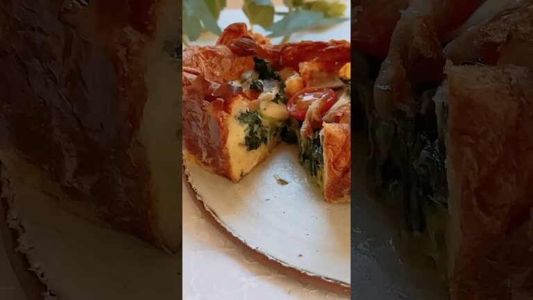 クロワッサンで美味しいキッシュの出来上がり‼️