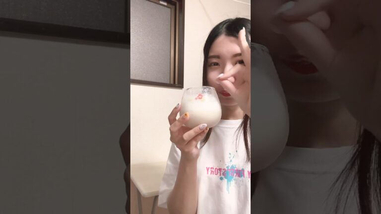 バナナスムージーを作って飲む#shorts #バナナ #japan #1日1000キロダイエット成功