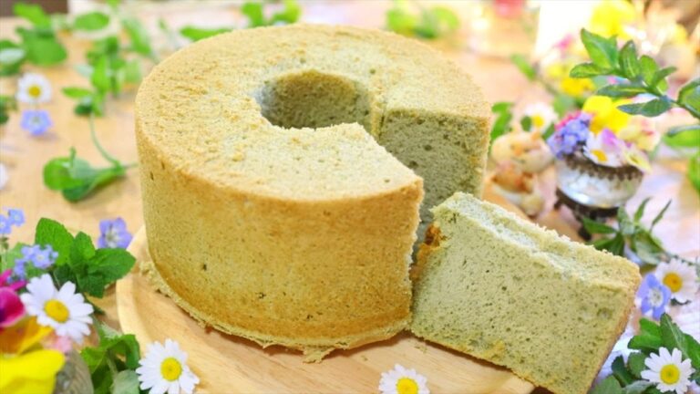 ミントのシフォンケーキの作り方【本格プロレシピ】失敗しないポイント How to make Chiffon Cake of mint｜Coris cooking