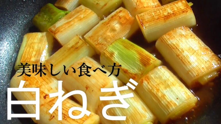 白ネギの美味しい食べ方！調味料2つでめちゃくちゃ美味しい♪