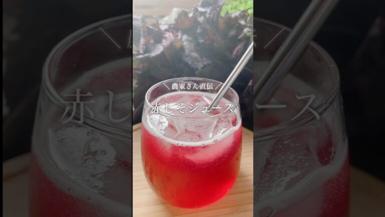 夏バテ予防🌻農家さんから教わった赤しそジュース #shorts #簡単レシピ