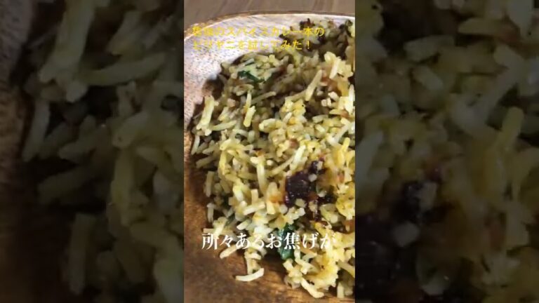 魯珈のスパイスカレー本のビリヤニを試してみた👳🍛✨ #Shorts