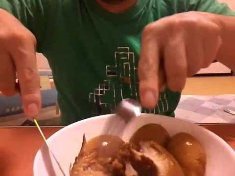 【デカ盛り】300ｇオーバーの豚角煮と煮玉子をご飯二合で大食い!!