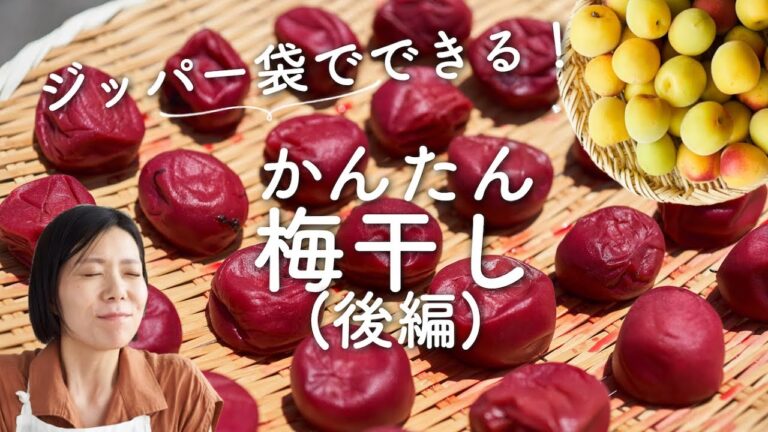 【袋でできる！】簡単梅干しのレシピ・作り方(後編)