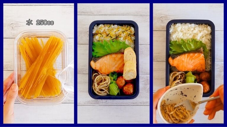 ✨オシャレ弁当🍱詰め方。ご飯マジック💫#79 〜真ん中傾斜編〜