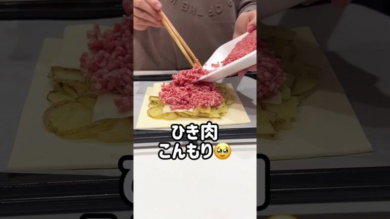 ひき肉ポテトパイ❤️#時短レシピ#お料理動画 #ズボラ飯