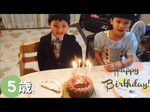 【シングルマザー親子のリアルな会話】弟くん5歳誕生日【おめでとう】