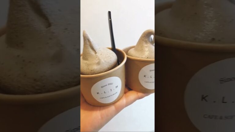 帯広市にある生黒ごまソフトクリーム専門店「K.L.I.M（クリム）」 #shorts #hokkaido #食べ歩き #icecream