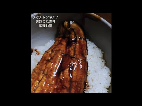 天然うなぎの蒲焼き丼を作りました♪　うなぎ釣り　