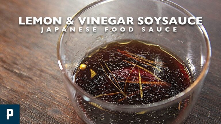 レモン酢醤油の作り方  How to make lemon vinegar soy sauce