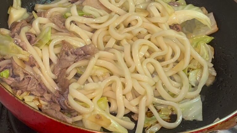 にんにくソース焼きうどんの作り方！！