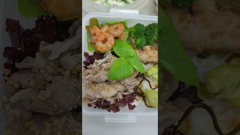 そら豆御飯 牛肉の胡麻しゃぶ シイラのバターしょう油焼き 海老チリ パパのお弁当 お父さんのお弁当