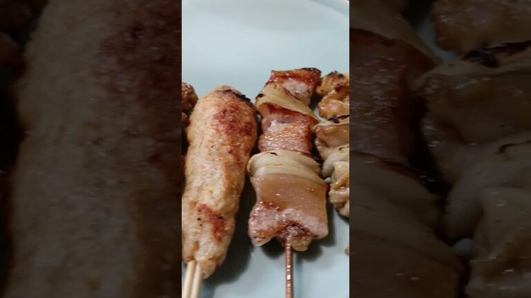 【弘前市 鳥ふじ】焼鳥、鶏皮、つくね、かしら#shorts