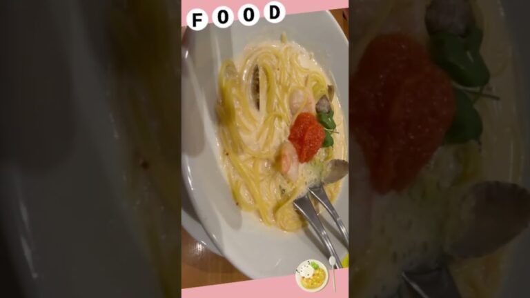 明太子のクリームスープパスタ🍝😸#パスタ #ココス