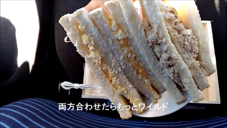 【車中飯】ツナサンド＆卵サンドを軽自動車で作る★火を使わないお手軽ランチメニューレシピ★