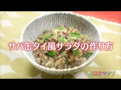 【相葉マナブ】なるほどレシピ（サバ缶タイ風サラダ）