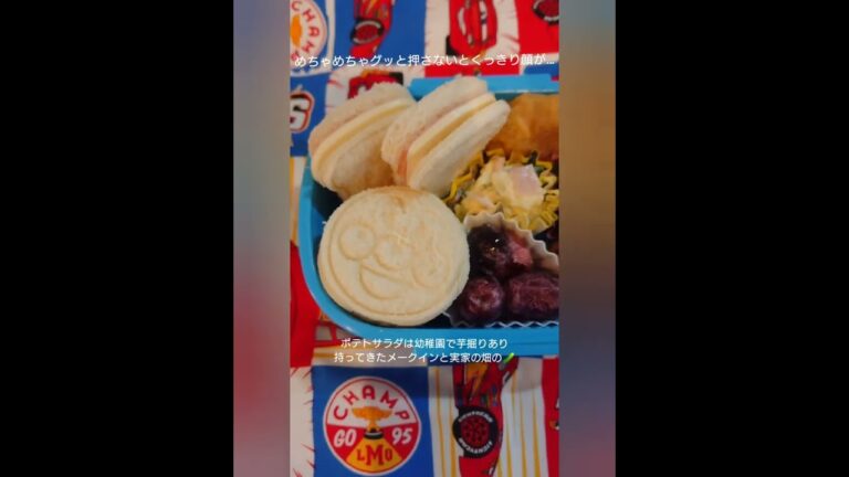 アンパンマンサンドイッチ【幼稚園のお弁当】【年中さん】