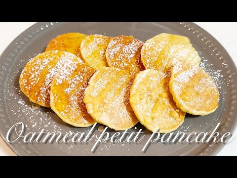 オートミールとおからパウダーで作る！激ウマプチパンケーキの作り方！