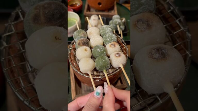【自分で焼けるお団子セット🍡】 #嵐山 #京都 #京都カフェ #京都グルメ #京都観光 #団子 #japanesefood