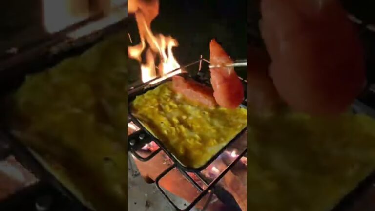 【知りたくなかった】卵焼きに明太子。ホットサンドメーカーで。#shorts #キャンプ #キャンプ飯 #キャンプ料理 #camping #camp #車中泊