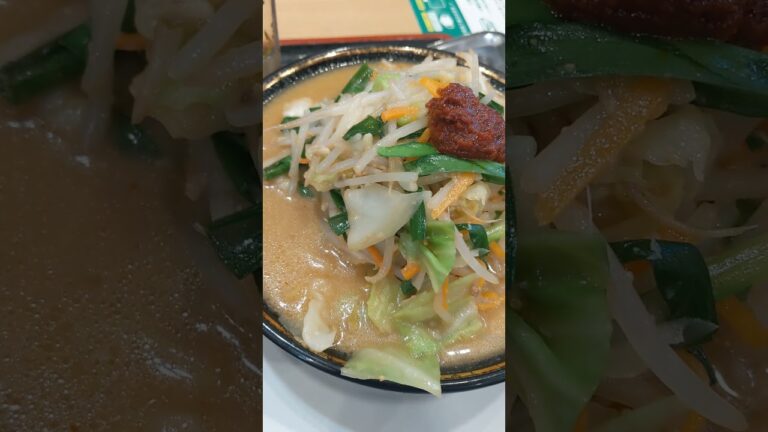 味噌タンメン野菜大盛り　黒半チャーハン　福島県郡山市大志軒 #ramen #food