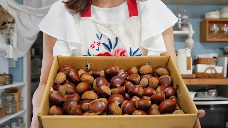 栗をひたすら料理する日常【渋皮煮、栗ご飯、モンブラン】※字幕ONでレシピ