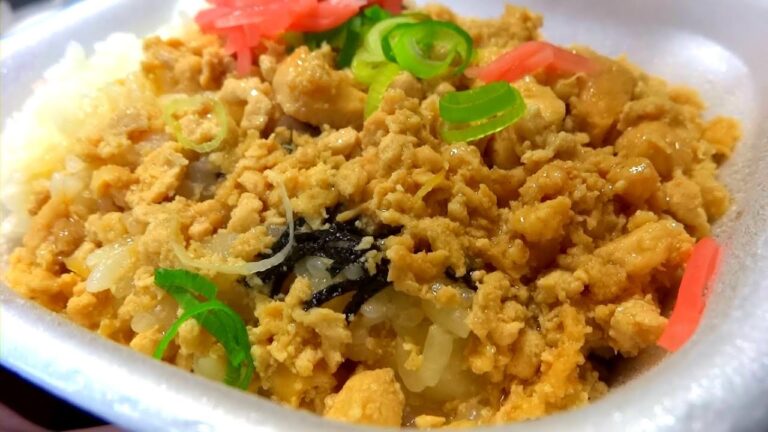 【SUKIYA】Minced chicken bowl すき家 とりそぼろ丼 ￥510 SUKIYA