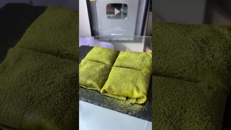 米粉で抹茶クレープ作った結果ww #shorts