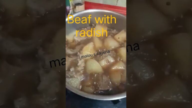 beaf with radish #beafwithradis#foods#radish