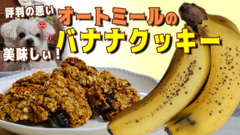 『オートミール』でバナナクッキーの美味しい作り方　〜レーズンとクルミ入り〜