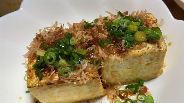 【料理log】「焼き豆腐を更に焼く焼き豆腐」作りました