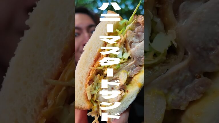 旨スンギ・ハニーマスタードチキンサンド #shorts #料理 #キャンプ飯 #アウトドア #food #cooking #ウンバボ族