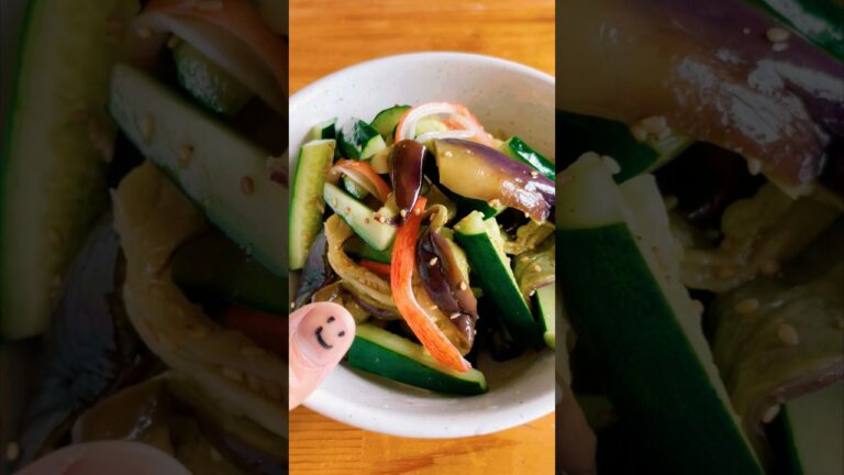 茄子とキュウリのサラダ #料理 #cooking #簡単レシピ #レシピ #shorts