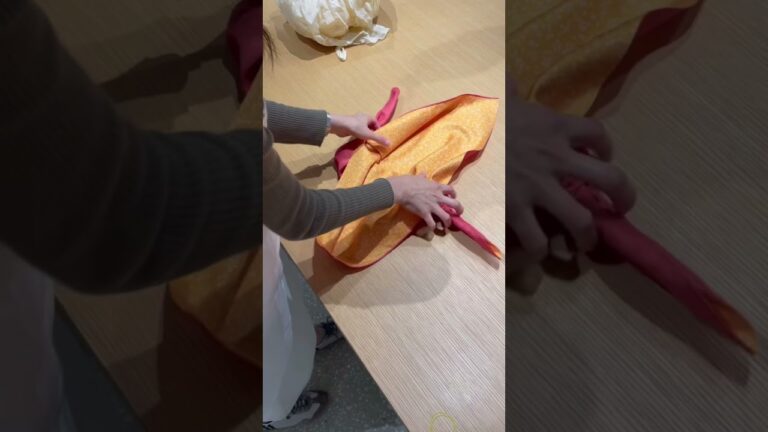 【ハッピーハロウィン！ふろしきかぼちゃの作り方】#Shorts