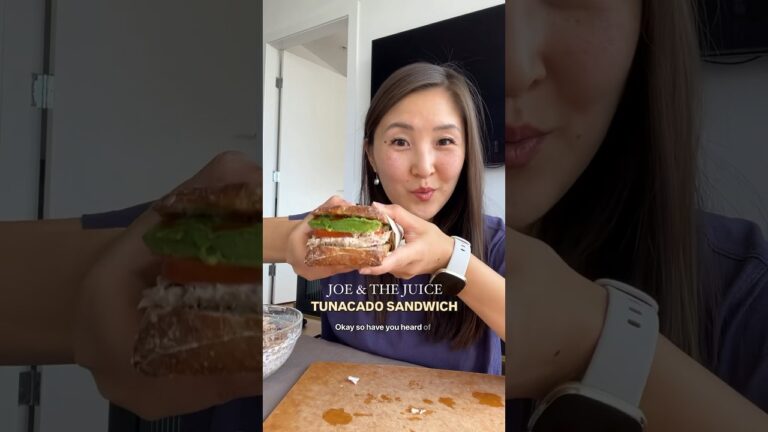 VIRAL Joe & The Juice Tunacado Sandwich Dupe ✨ #joeandthejuice #spicytuna #easyrecipe