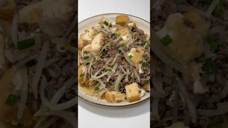 ごはん泥棒？！厚揚げとひき肉のもやし炒め