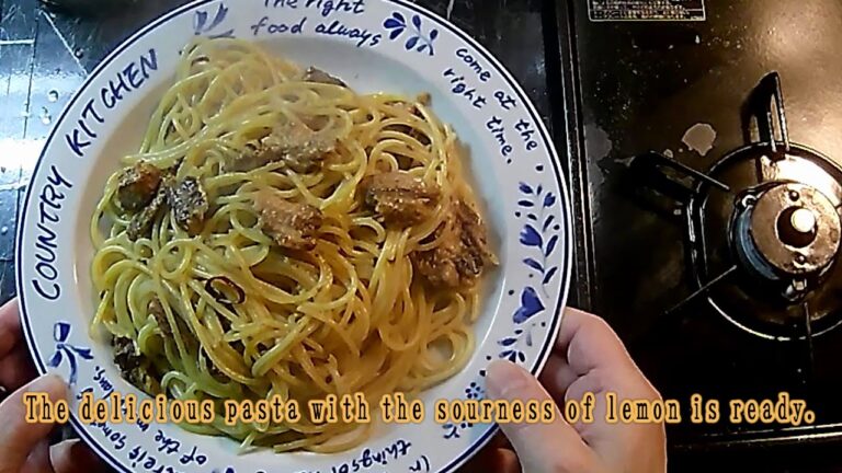 超簡単！ いわし缶を使った絶品パスタレシピ！ Super easy recipe. Spaghetti with Canned sardines.