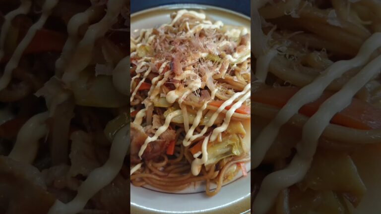 50円焼きそばの作り方! #shorts