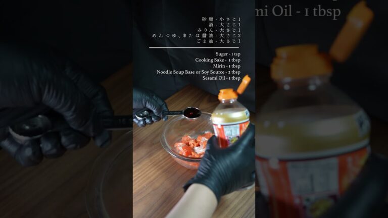 一瞬でできるサーモン漬け丼がやばい・・・！How tasty Marinated Salmon Sashimi Rice Bowl is...! #サーモン #漬け丼