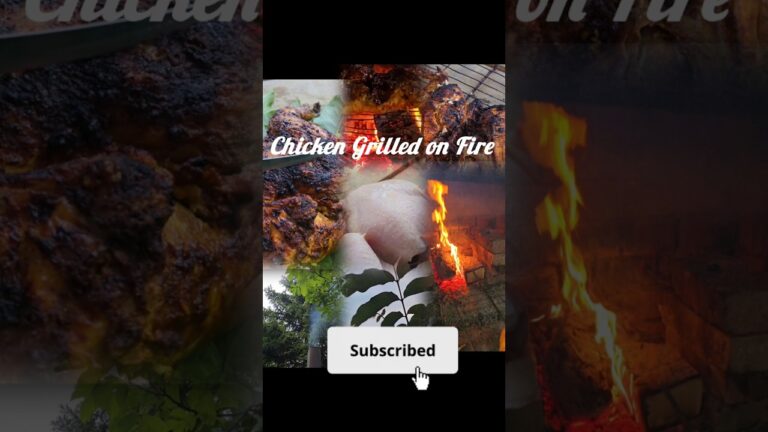 Grilling chicken over an open fire gives it a delicious smoky flavour and crispy char.