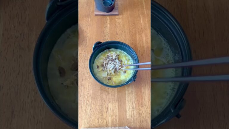 節電レシピ【茶碗蒸し】固形燃料20グラムでほったらかし料理