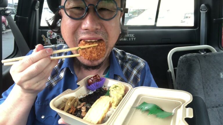 【激安飯】スーパーの350円海苔弁当と200円ラーメンを食う【飯テロ】【飯動画】