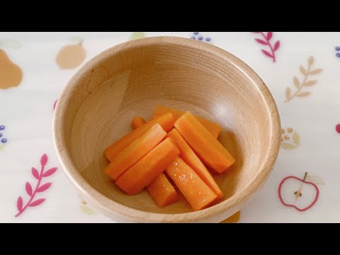 レンジで簡単にんじんのグラッセ／電子レンジレシピ／付け合わせ／副菜